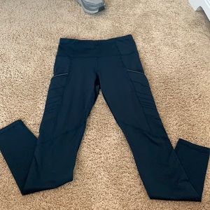 Lululemon SZ 4 leggings greenish/blue